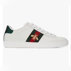 Authentic women’s Gucci embroidered bee ace sneakers